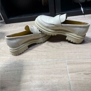 Tony Bianco Cream Platform Loafers